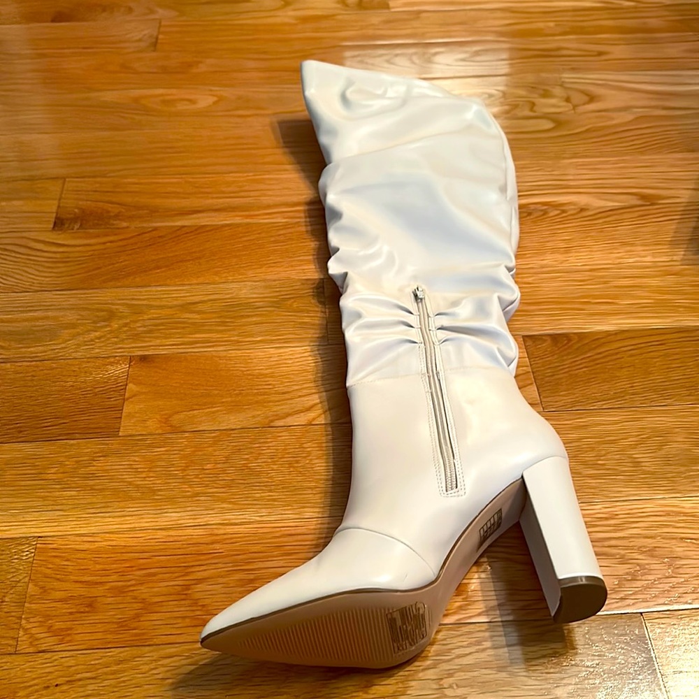 Forever 21 cream over the knee boots